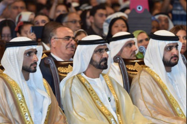 محمد بن راشد شهد عرض الملحمة الغنائية "الفارس"