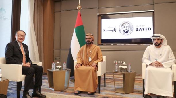 محمد بن راشد يستقبل رئيس مجموعة البنك الدولي