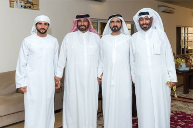 محمد بن راشد ومحمد بن زايد يستقبلان جرحى قواتنا المسلحة