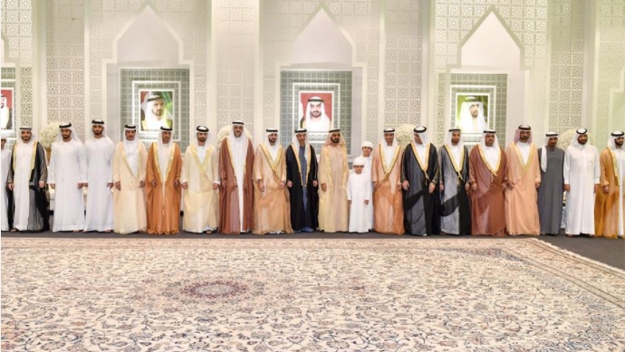 محمد بن راشد وسعود بن صقر القاسمي وأولياء العهود يحضرون أفراح آل مكتوم
