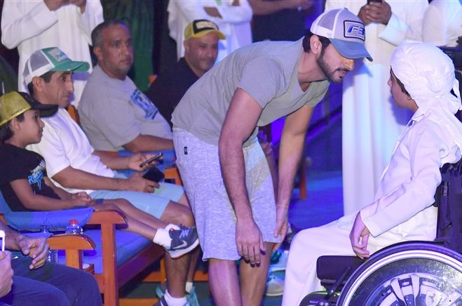 حمدان بن محمد يشهد افتتاح النسخة الخامسة من دورة ند الشبا الرياضية