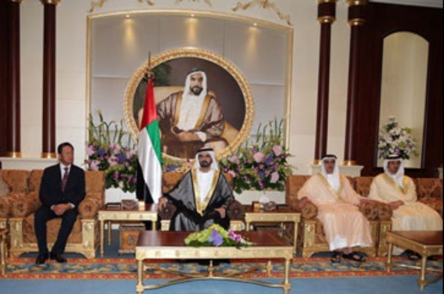 محمد بن راشد يشهد سباق بطولة بريطانيا للقدرة