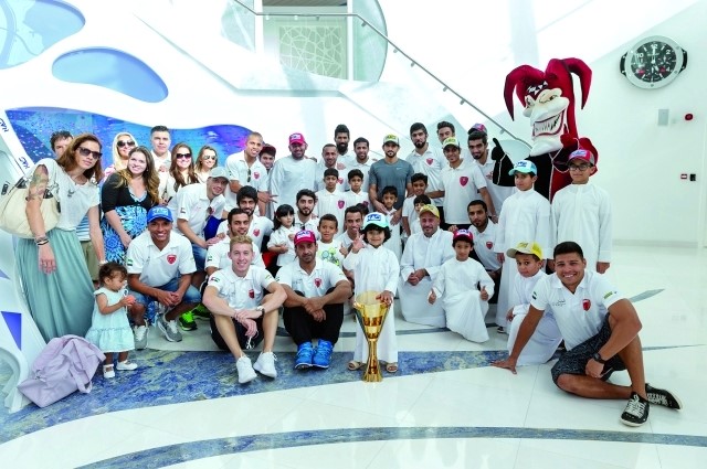 Hamdan bin Mohammed receives (NAS) Champions Al Joker team