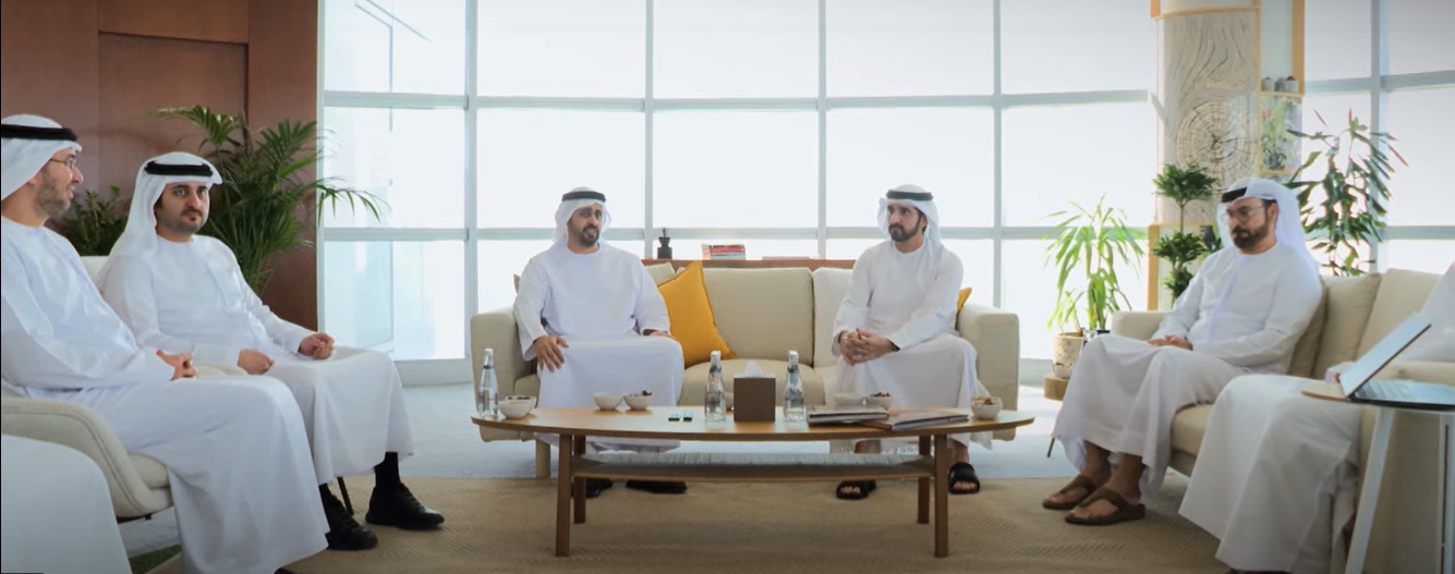 Hamdan bin Mohammed discusses progress of UAE National Rail Network with Theyab bin Mohamed