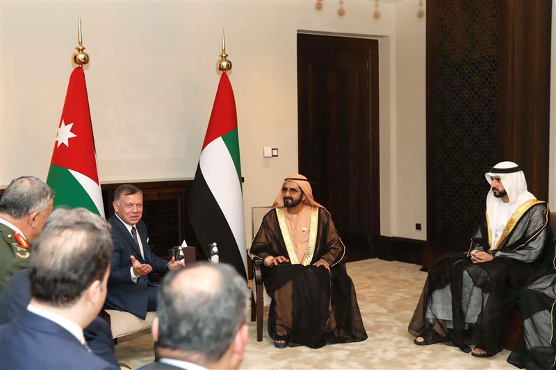 محمد بن راشد يلتقي عاهل الأردن 