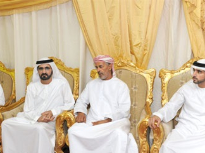 محمد بن راشد والحكام وأولياء العهود يحضرون أفراح آل نهيان