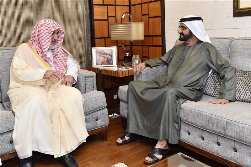 محمد بن راشد يستقبل وزير الشؤون الإسلامية والدعوة والإرشاد السعودي