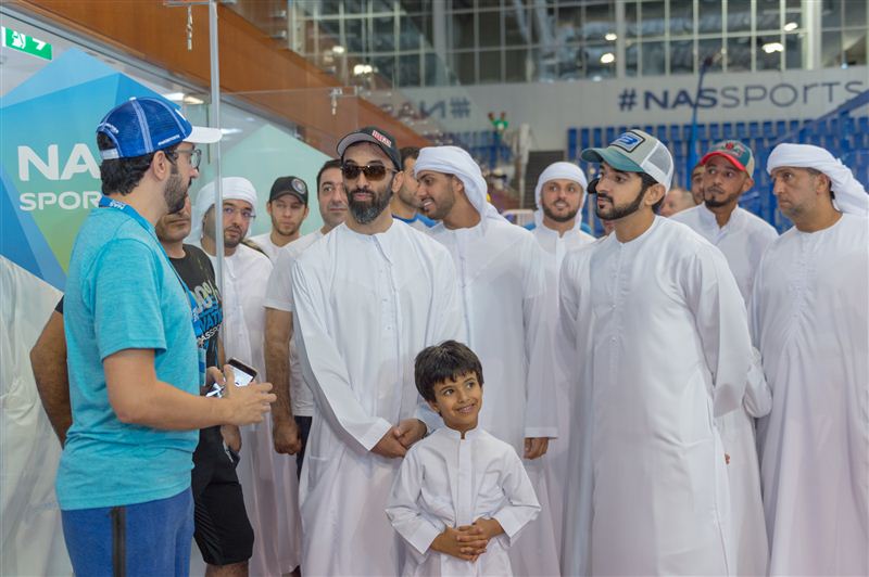 حمدان بن محمد يشهد منافسات دورة ند الشبا الرياضية