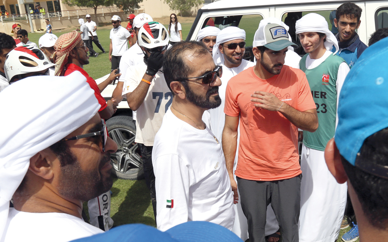 Mohammed bin Rashid attends Seih Al Salam Challenge Endurance Race