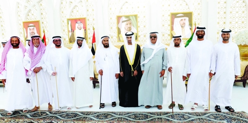 Hamdan bin Rashid attends Al Mazrouie's weddings