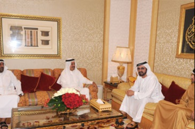 محمد بن راشد يحضر حفل زفاف نجلي حميد المهيري