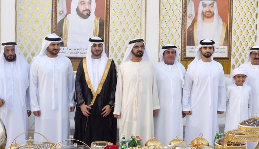 محمد بن راشد يحضر أفراح المقعودي والكتبي