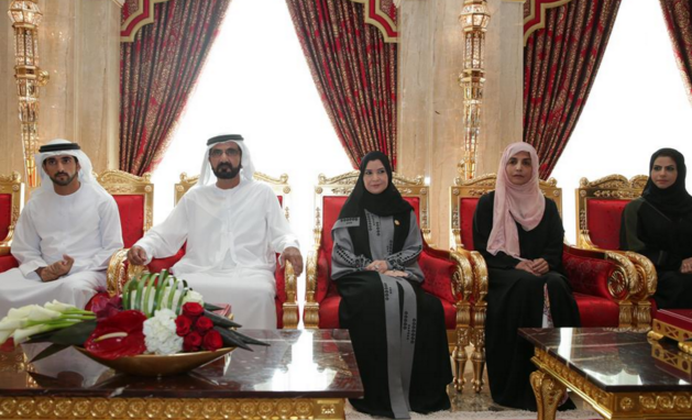 محمد بن راشد يستقبل رئيسة وأعضاء المجلس الوطني الاتحادي