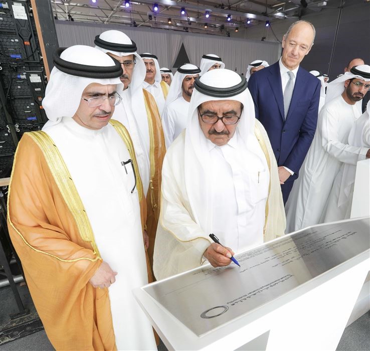 حمدان بن راشد يدشن مشروع توسعة محطة " إم" - الأكبر لإنتاج الكهرباء وتحلية المياه في الدولة