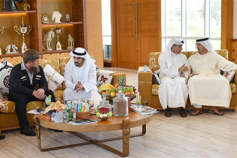 حمدان بن محمد يبحث مع الرئيس الشيشاني سبل تعزيز العلاقات الثنائية