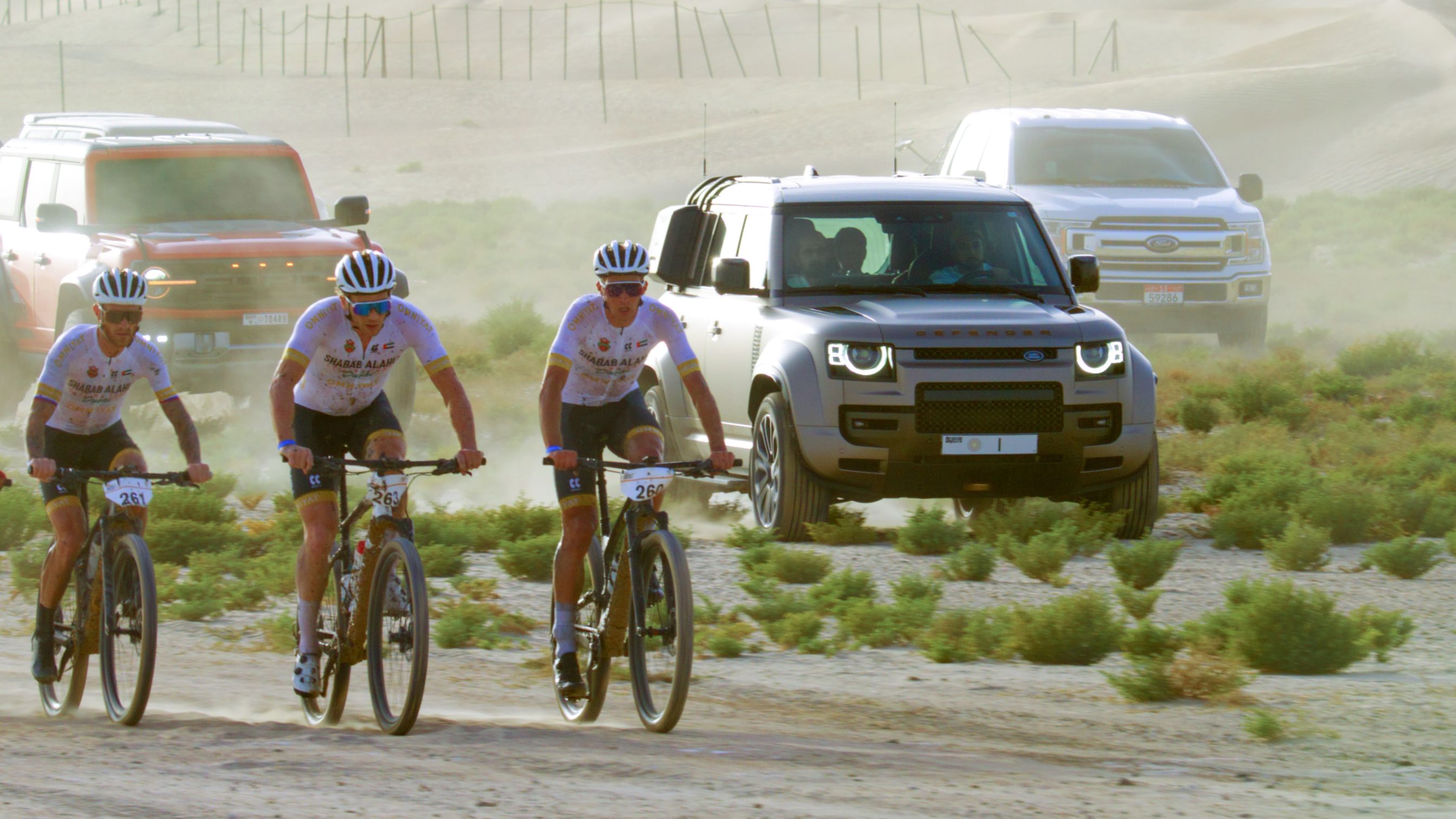 Mohammed bin Rashid attends Al Salam Cycling Championship’s Desert Race at Al Marmoom Conservation Reserve
