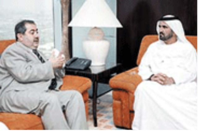 Mohammed bin Rashid Receives the Iraqi Foreign Minister