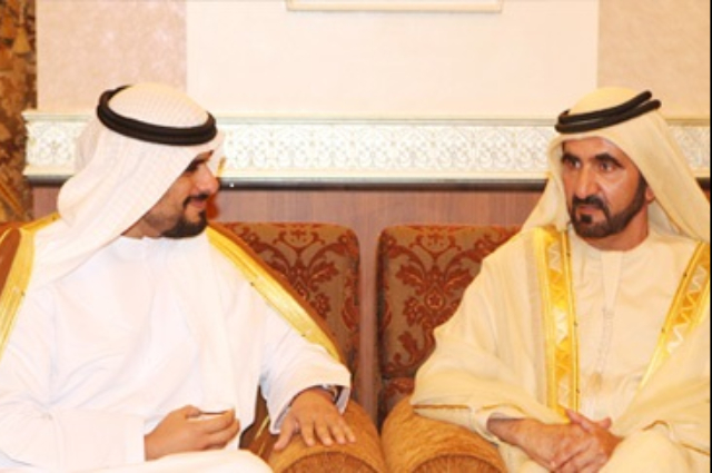 حمدان بن راشد يستقبل مصطفى عثمان