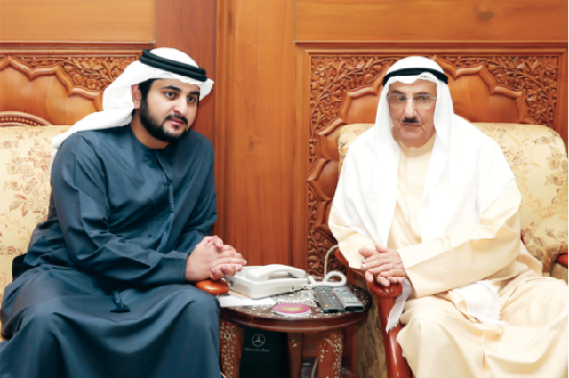 حمدان بن محمد يستقبل المهنئين بعيد الاضحى المبارك 