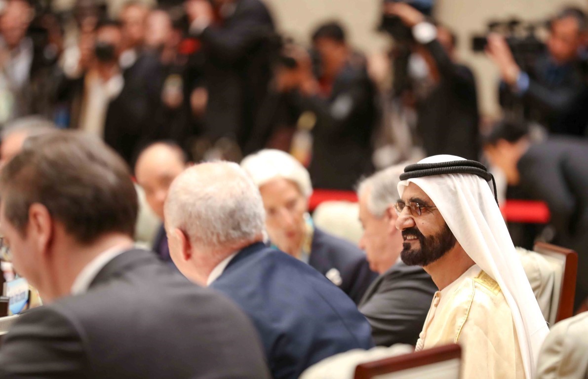 محمد بن راشد يترأس وفد الدولة في اجتماعات قمة المائدة المستديرة لمبادرة الحزام والطريق