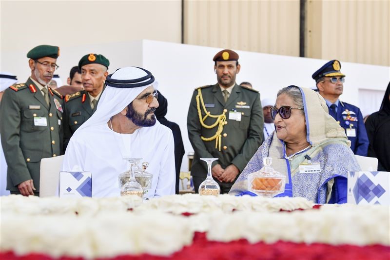 محمد بن راشد يستقبل رئيسة وزراء بنجلاديش