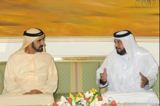محمد بن راشد يلتقي مجموعة من القيادات الحكومية الليبية