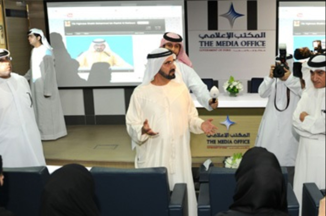 محمد بن راشد يحضر اجتماع مجلس إدارة مؤسسة دبي للإعلام