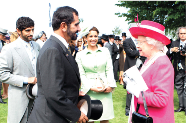 Mohammed bin Rashid attends Derby race in UK