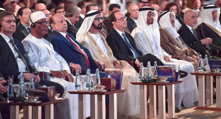محمد بن راشد ومحمد بن زايد يشهدان ختام مؤتمر "التراث الثقافي المهدد بالخطر" في أبوظبي