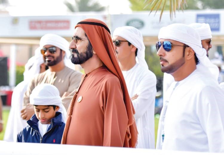 محمد بن راشد يشهد ختام مهرجان ولـي عهـد دبـي للقـدرة بحضور حمـدان بن محمد