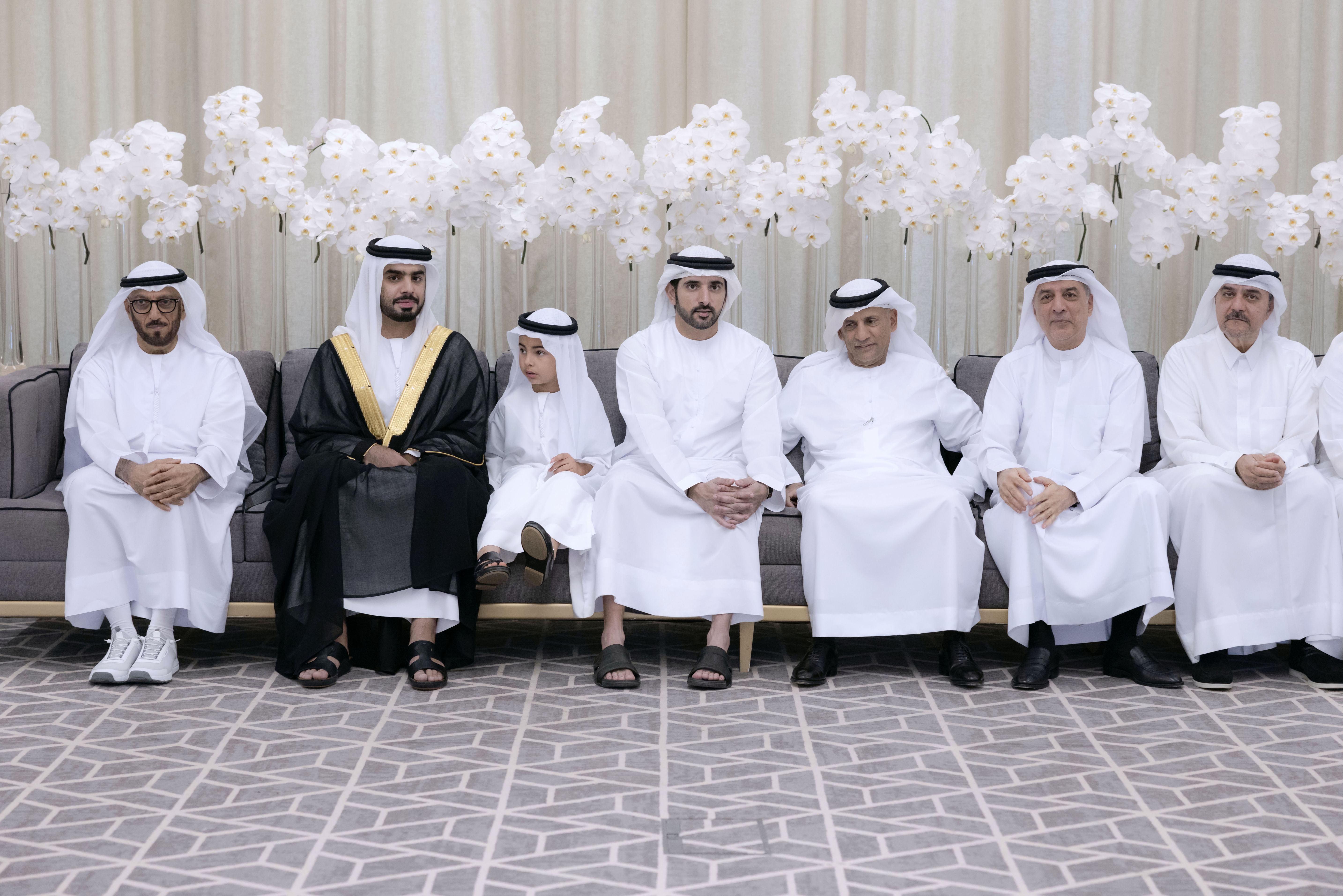 حمدان بن محمد يحضر أفراح عبد الغفار حسين والمري