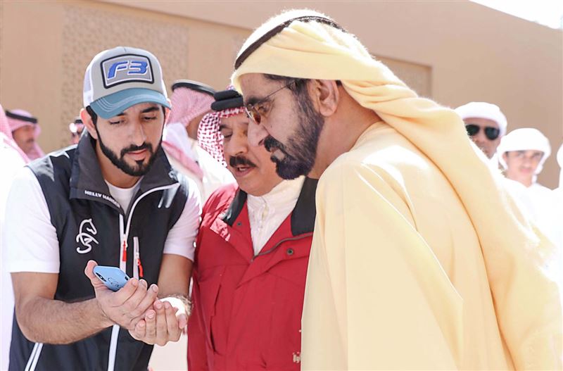 محمد بن راشد وحمد بن عيسى يشهدان كأس ملك البحرين للقدرة