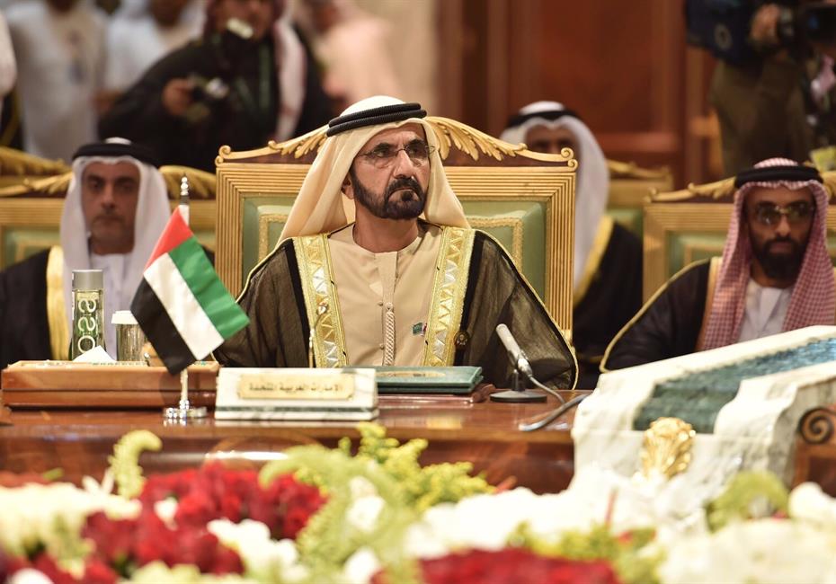 محمد بن راشد يلتقي أنجال المرحوم خلفان محمد الرومي