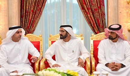 محمد بن راشد يستقبل رئيس مجلس إدارة شركة ميكروسوفت العالمية 