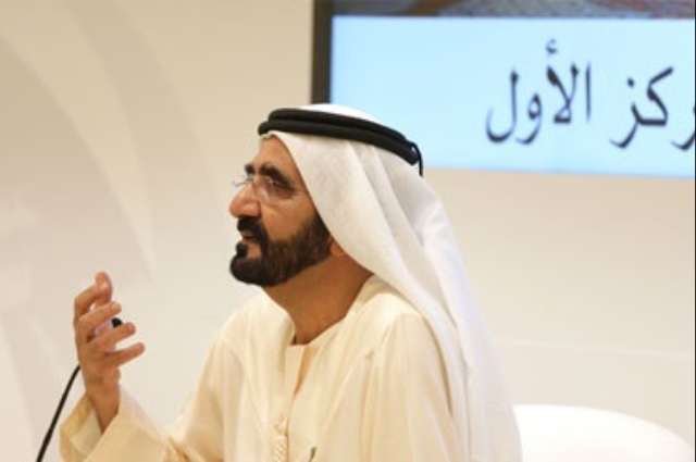 Mohammed Bin Rashid leads brainstorming session with his team 
