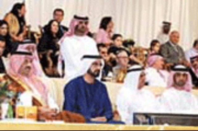 Mohammed bin Rashid attends the closing ceremony of Dubai International Horse Fair