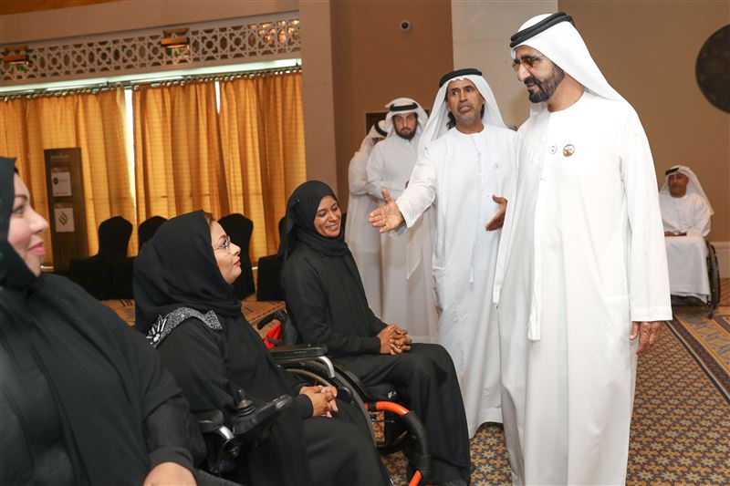 محمد بن راشد يلتقي أعضاء منتخب الإمارات لأصحاب الهمم