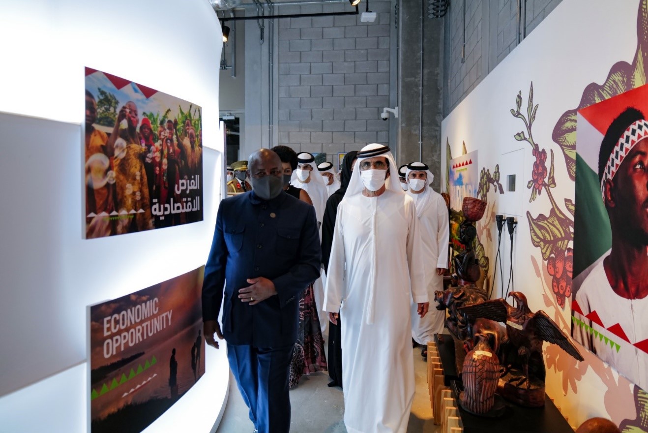 محمد بن راشد يلتقي رئيس بوروندي .. ويزور جناحها في إكسبو 2020