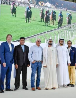 محمد بن راشد يحضر حفل قرعة كأس دبي العالمي لسباق الخيل