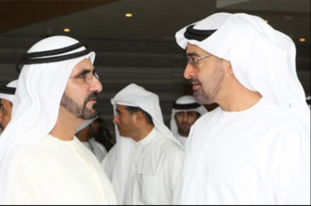 حمدان بن راشد ومكتوم بن محمد يحضران أفراح النميري والفردان