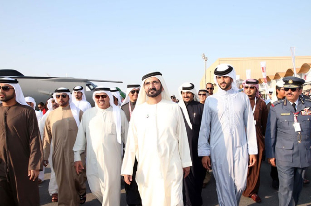 محمد بن راشد يستقبل محمد بن زايد 