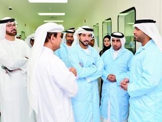 Hamdan bin Mohammed Meets the Staff of "Mohammed bin Rashid Space Centre"