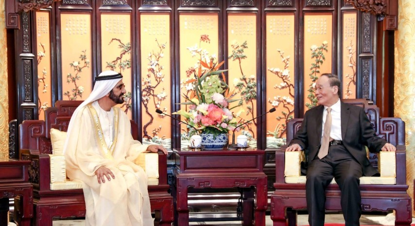 محمد بن راشد يبحث مع نائب الرئيس الصيني سبل رفع مستوى الشراكة بين البلدين