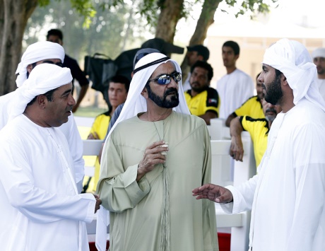 محمد بن راشد يشهد سباق كأس الوثبة للقدرة 