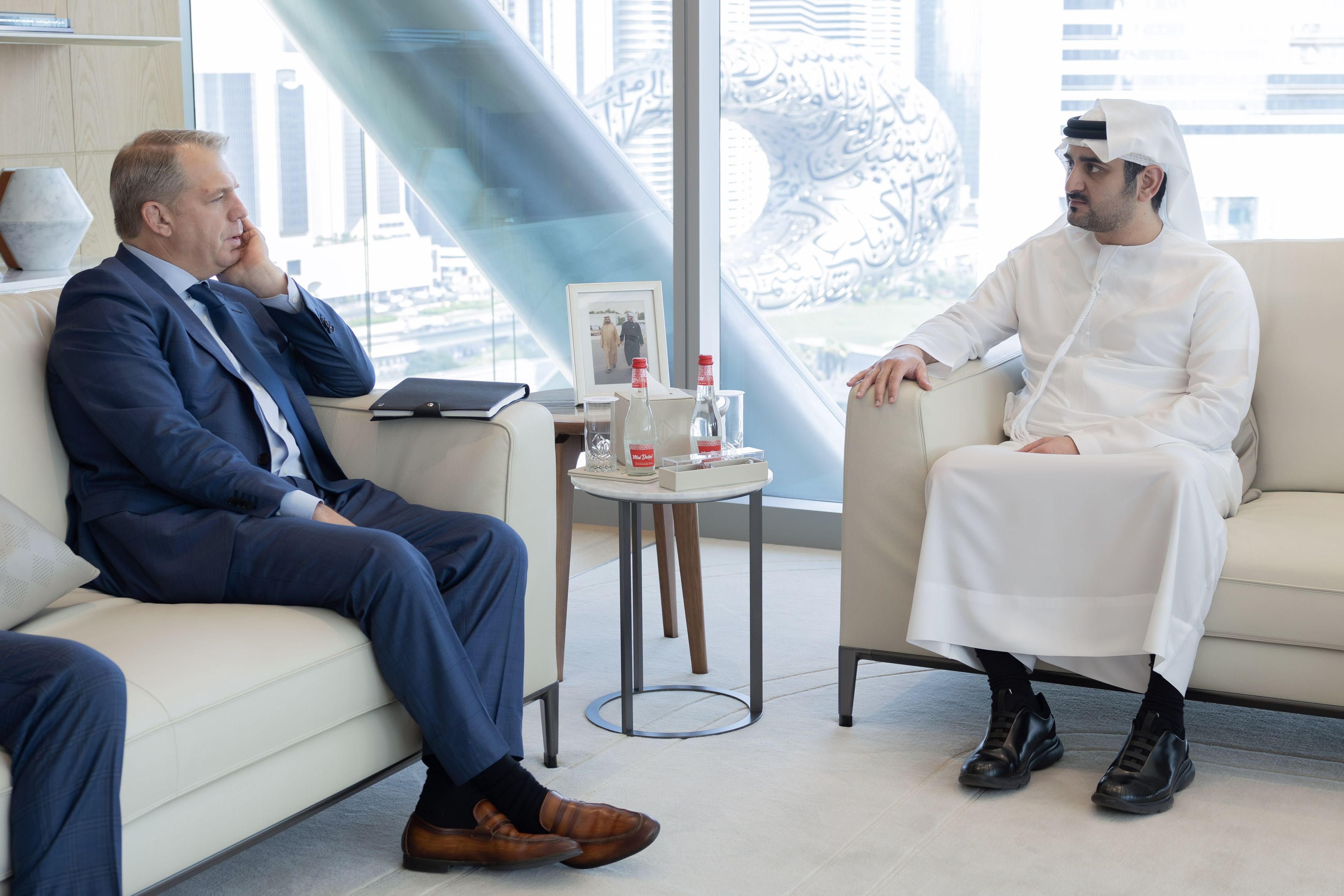 Maktoum bin Mohammed meets with Chairman of Eldridge Industries
