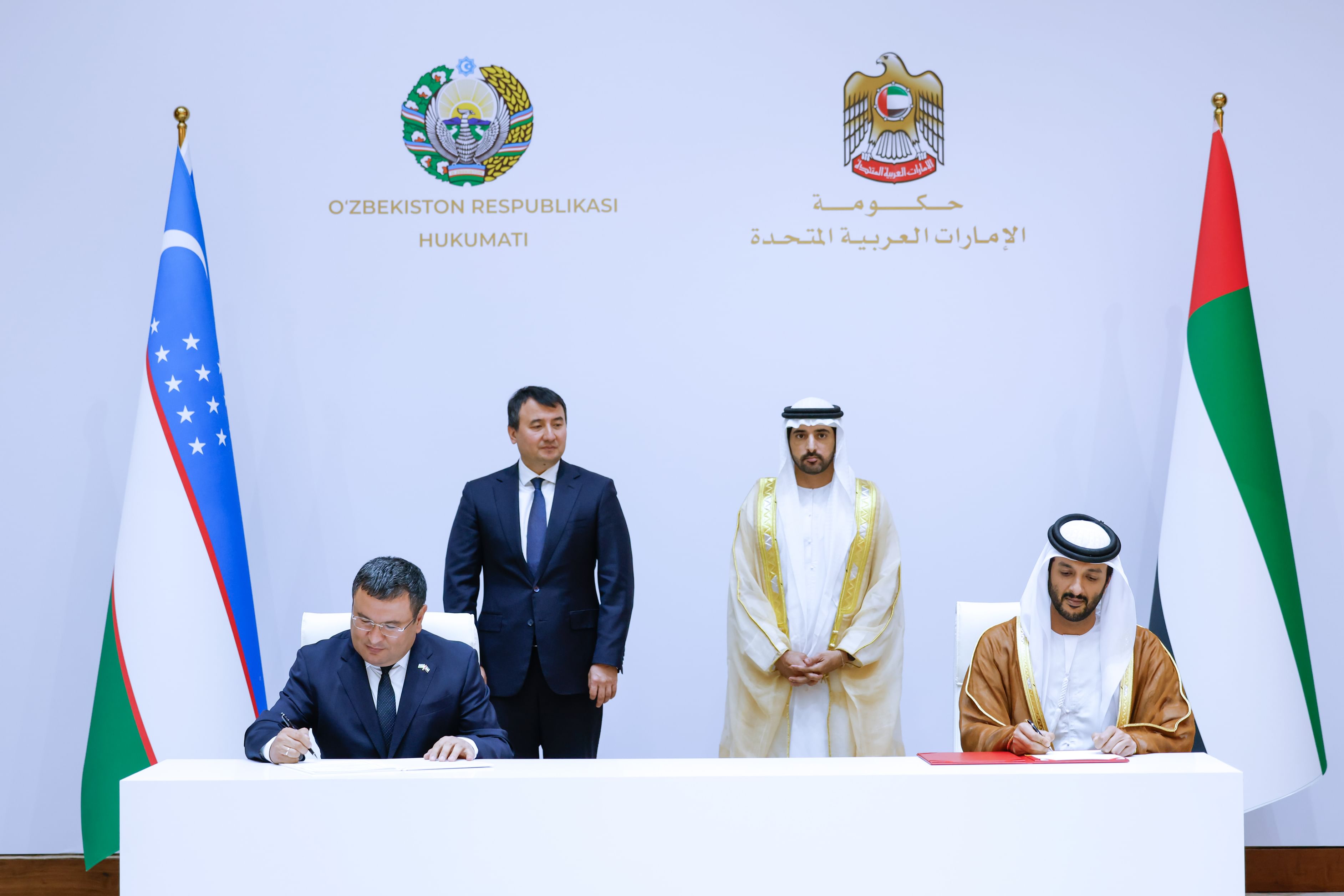Hamdan bin Mohammed witnesses signing of UAE-Uzbekistan agreements, MoUs in Tashkent