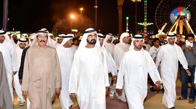 محمد بن راشد يستقبل رئيس جزر المالديف