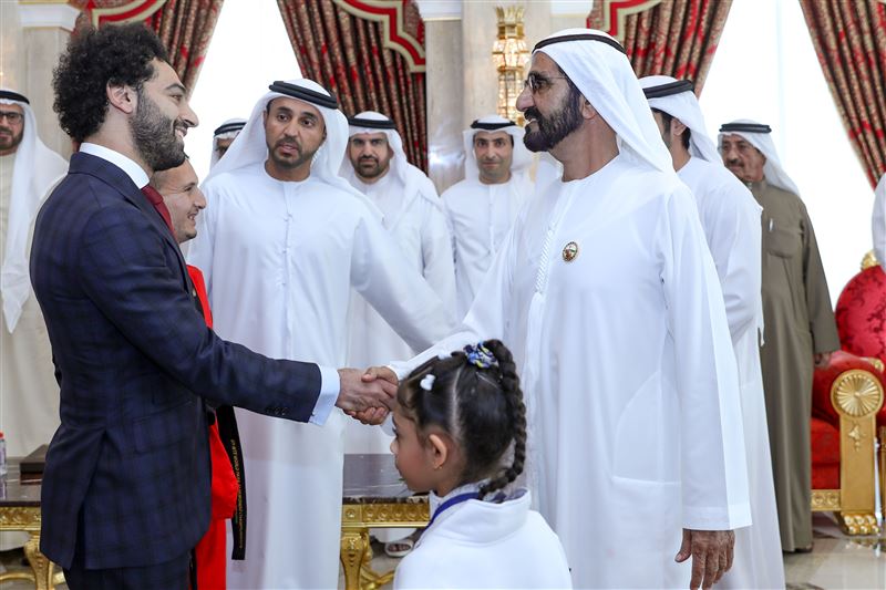 نائب رئيس الدولة يستقبل الفائزين بجائزة محمد بن راشد آل مكتوم للإبداع الرياضي