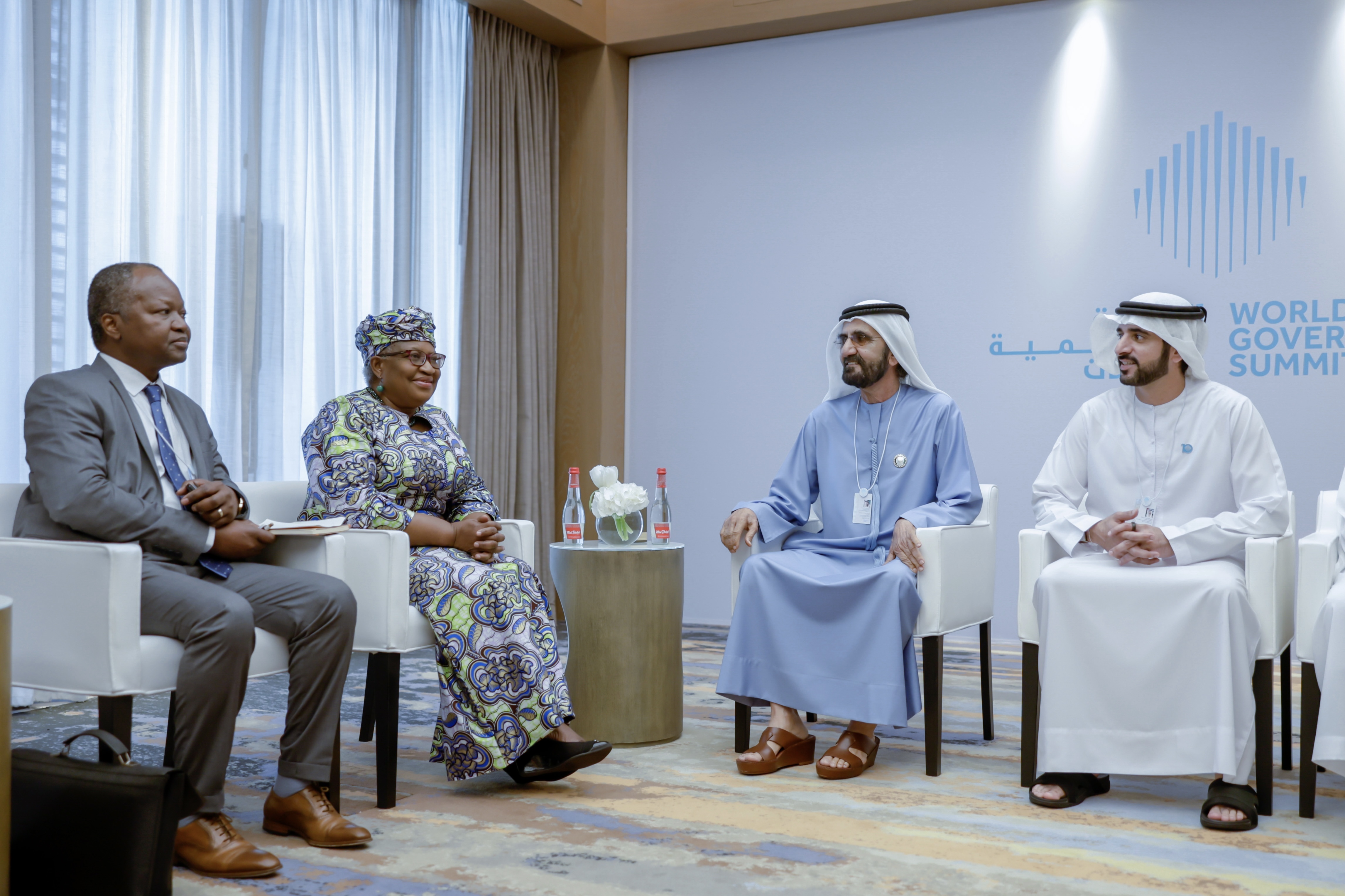 محمد بن راشد يلتقي المدير العام لمنظمة التجارة العالمية