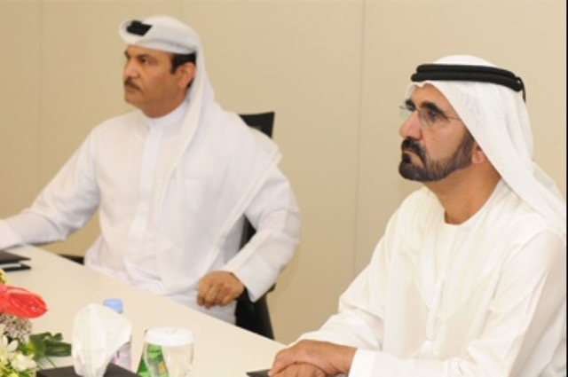 محمد بن راشد يتلقى رسالة من رئيس وزراء قطر